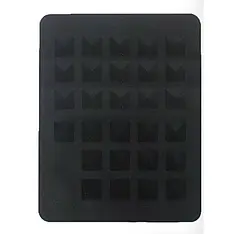 Термостійкий килимок Hots Professional для плойок та вирівнювачів, 24,5*19,8 см, чорний (HP2120)