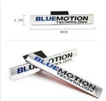 Шильдик емблема напис на решітку Volkswagen BLUEmotion bluemotion Блу Моушин колір хром