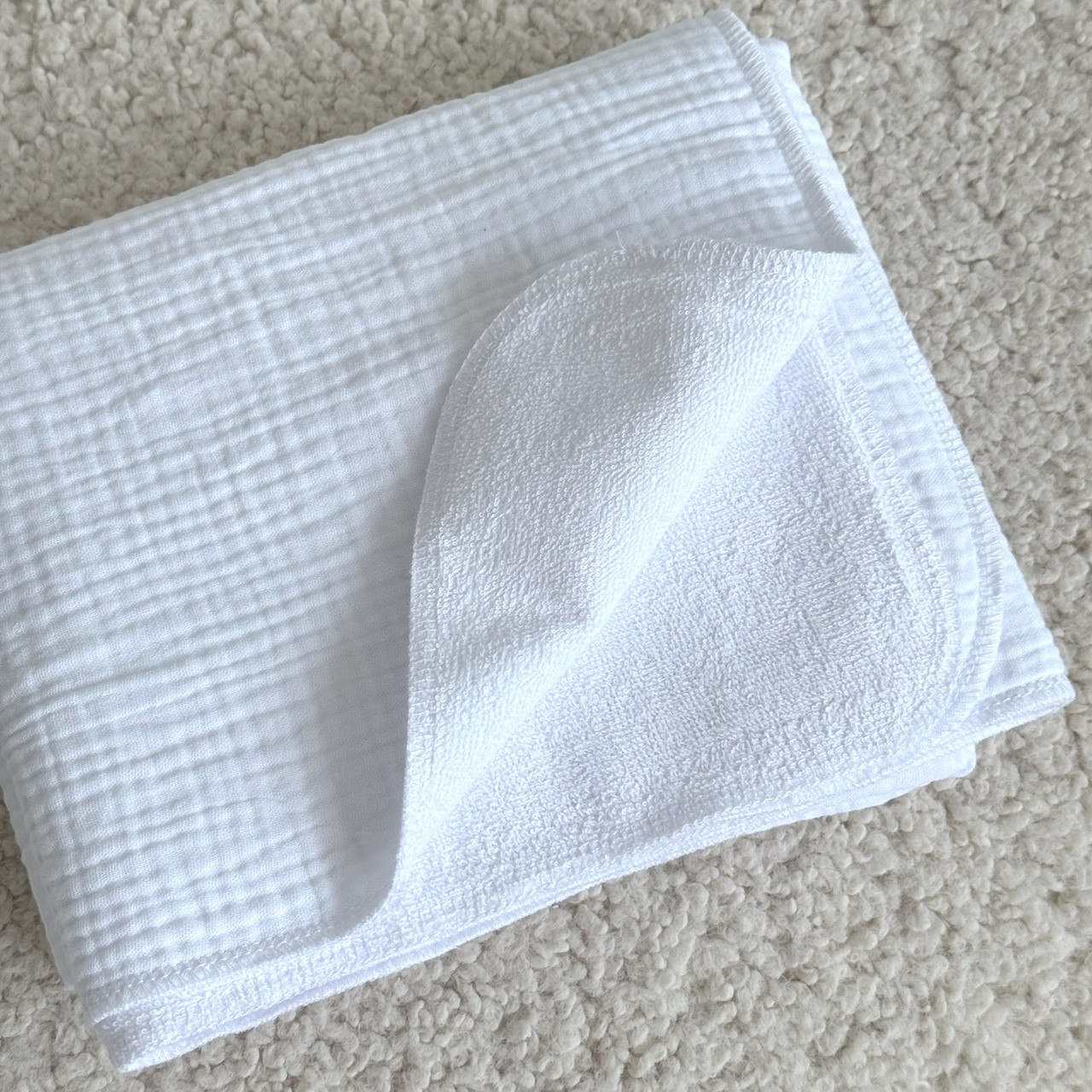 Непромокаюча муслінова пелюшка (білий), фото 1