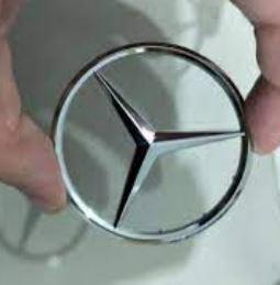 Рамка емблема керма Mercedes-Benz 51 мм хром вставка в кермо Мерседес 51 мм