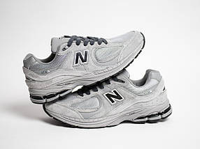Чоловічі кросівки New Balance 2002R Gray сірі з чорним