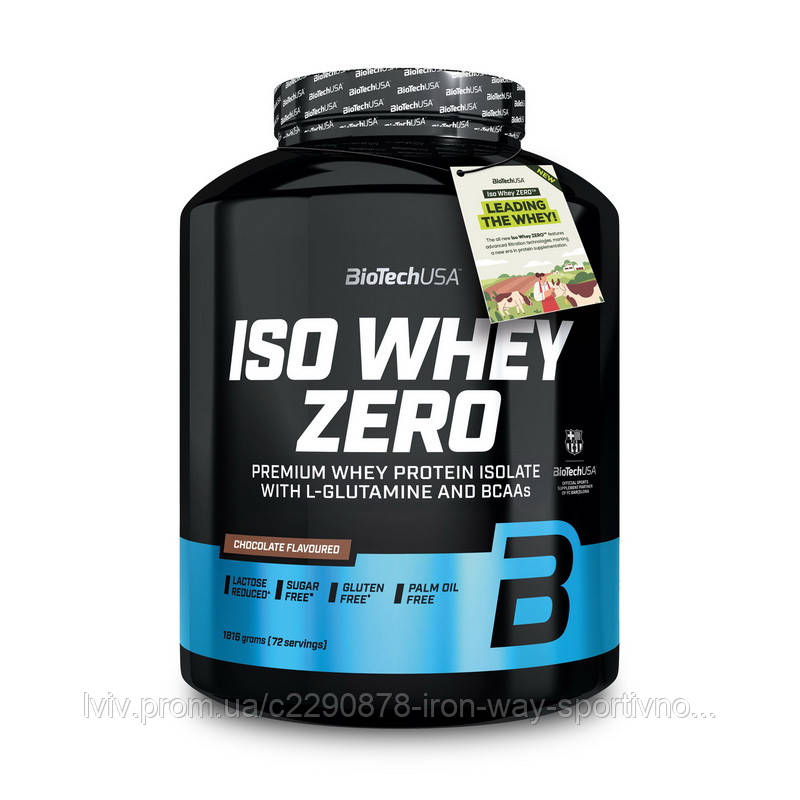 BioTech Iso Whey Zero (1,81 kg, dark chocolate), фото 1