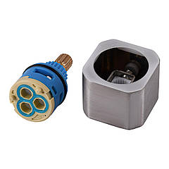 SC-SKU-200 Кран-Букса перемикання з квадрат. ручкою д/душ систем SUS, 3-ходова, Китай