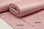 Страйп сатин колір димчастої троянди 1*1 см ширина 240 см № VS-SB-2013, фото 6