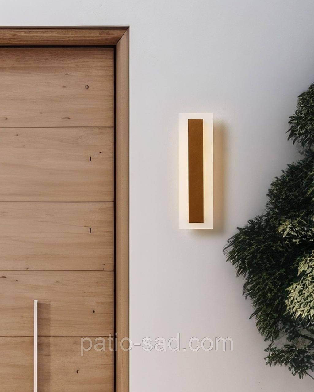 Вуличний настінний світильник ROSALIE LED Garden, золотий 30см, фото 1