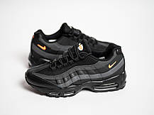 Чоловічі кросівки Nike Air Max 95 Black чорні з оранжевим, фото 5
