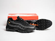 Чоловічі кросівки Nike Air Max 95 Black чорні з оранжевим, фото 2