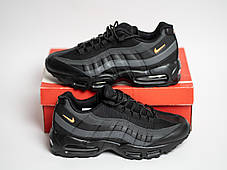 Чоловічі кросівки Nike Air Max 95 Black чорні з оранжевим, фото 3