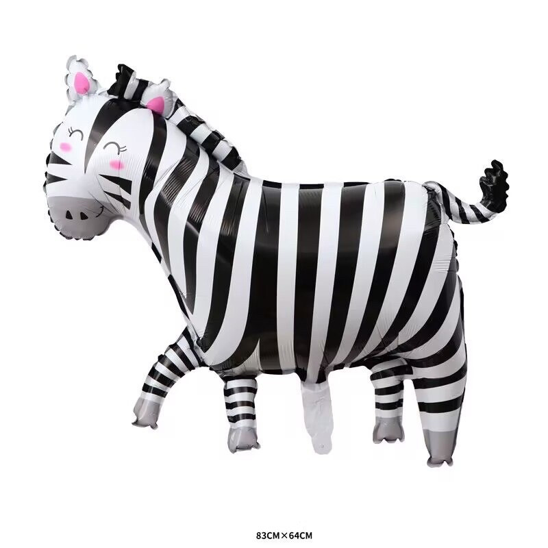 Фольгована кулька фігура Зебра 83х64 см, фото 1