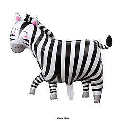 Фольгована кулька фігура Зебра 83х64 см