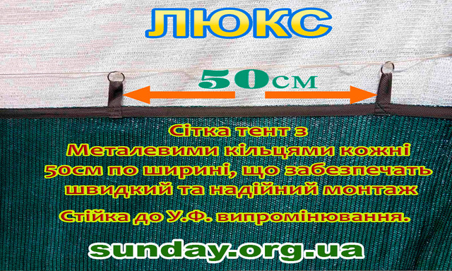 Сітка тент затіняюча