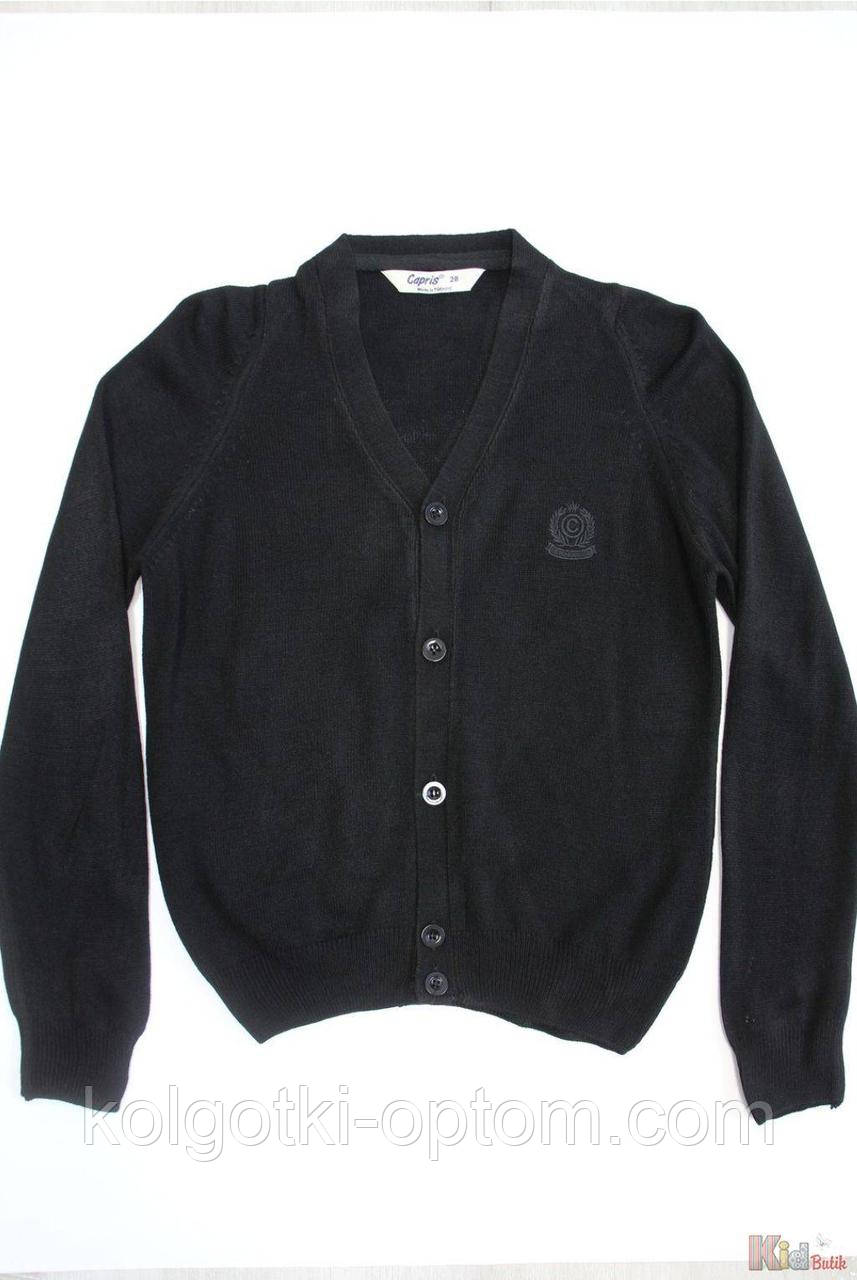 ОПТОМ Кардиган чорного кольору для хлопчика (116 см).  Capris 2125000852331, фото 1
