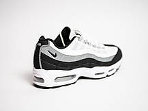 Чоловічі кросівки Nike Air Max 95 Gray сірі з білим, фото 5