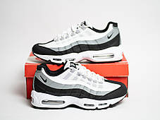 Чоловічі кросівки Nike Air Max 95 Gray сірі з білим, фото 2