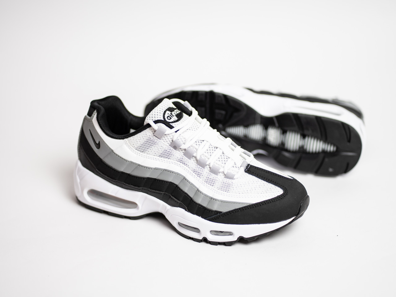 Чоловічі кросівки Nike Air Max 95 Gray сірі з білим