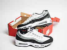 Чоловічі кросівки Nike Air Max 95 Gray сірі з білим, фото 4