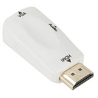 Перетворювач HDMI-VGA Kebidu HD15  Білий