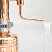 Апарат для дистиляції ефірних олій Copper Pro 2 л з аромо-колоною 1 л, мідь, Україна, фото 7
