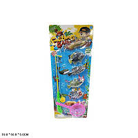 Рибалка 733F вудка, 5 рибок,сачок, планшет 19*50*5см