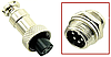 Авіаційний роз'єм GX 16-5pin, фото 2