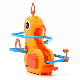 Музична іграшка-трек каченята на гірці (бігаючі 3 качки на гірці) Duck Track 768-124, жовтий з блакитним, фото 2