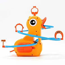 Музична іграшка-трек каченята на гірці (бігаючі 3 качки на гірці) Duck Track 768-124, жовтий з блакитним, фото 3