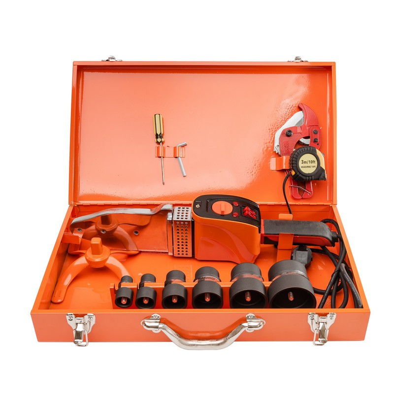 Паяльник для пластикових труб TPW-2406 2400 Вт з насадками та кейсом, фото 1