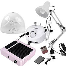 Стартовий манікюрний набір: лампа SunOne + фрезер 601+ витяжка BQ-858-1 + лампа LUO-02, - RD-2