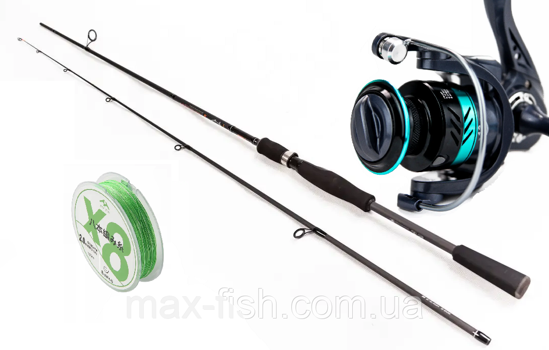 Спінінговий набір  "Weida Absolute Spin" Лайт 2.40 м 2-8 г Light, фото 1