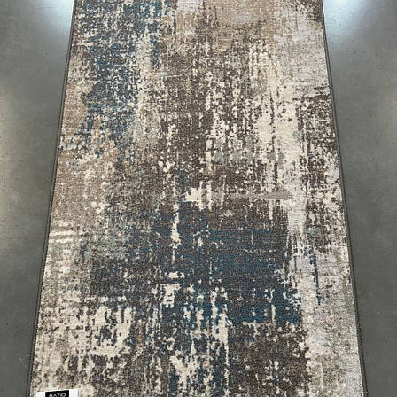 Килимова доріжка ширина 2,50м на гумовій основі Бірюза ATHENS, фото 1