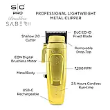 Машинка для стриження StyleCraft Saber II Gold з безщітковим цифровим двигуном EON, фото 2