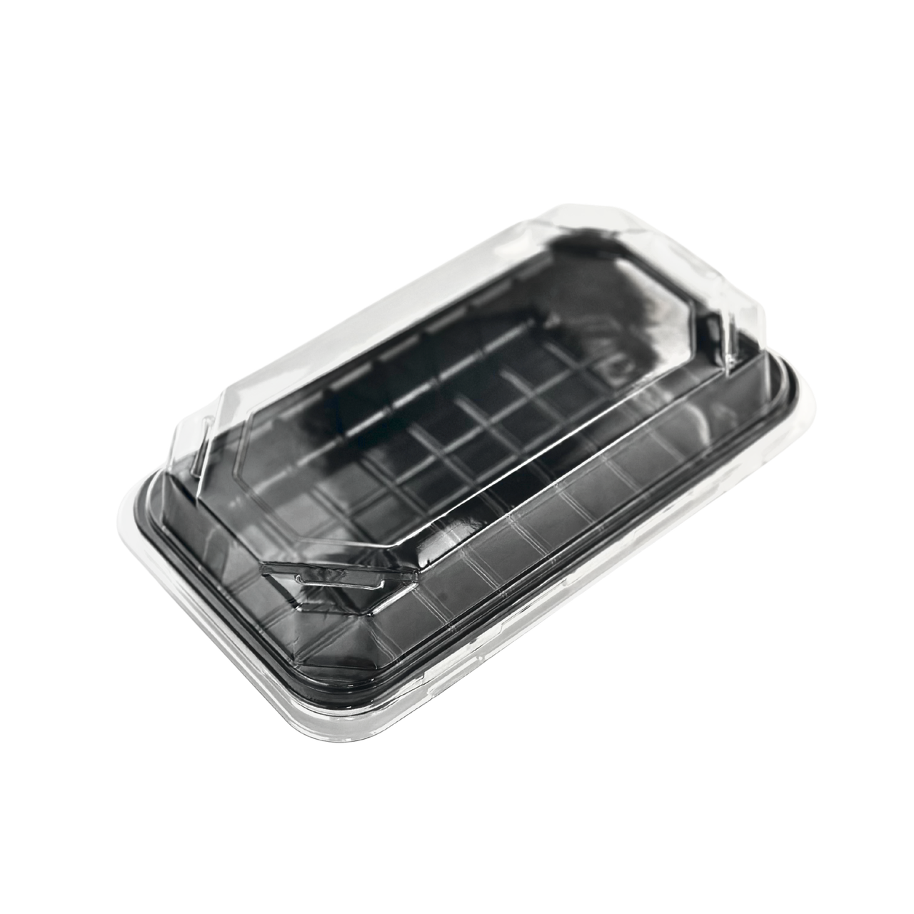 Упаковка для суші, ролів та холодних страв 185х100 мм, чорна 10 шт