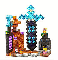 Магнітний конструктор Майнкрафт Портал в підземелля, minecraft ендер портал 100 кубиків