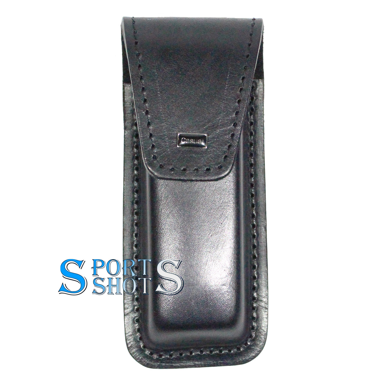 Чохол для складаного ножа з липучкою XL (шкіра, чорний), фото 1