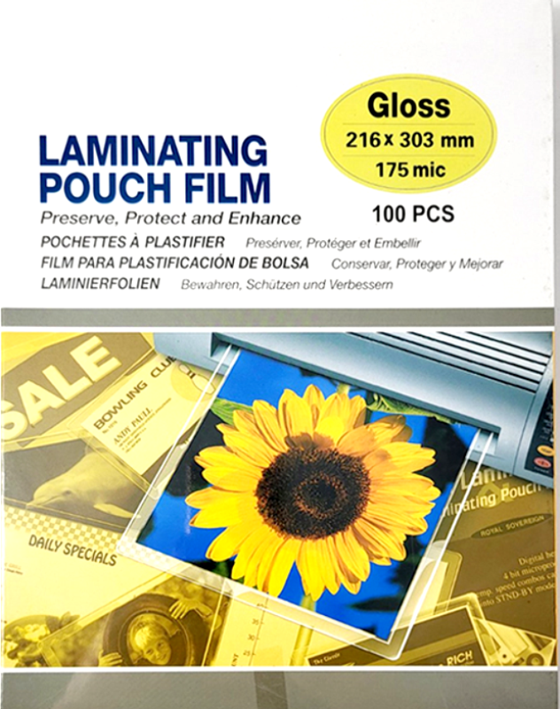 Плівка для ламінування А4, 175 мкр, 385095, фото 1