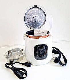 Мультиварка 2 літра портативна 12В/220В, для дому, автомобіля, кемпінгу