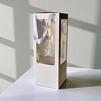 Коробка для подарунків, ляльок, іграшок (140х140х350мм.) біла