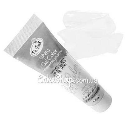 Гелевий барвник Dr. Gusto білий (White), 100 г УЦІНКА