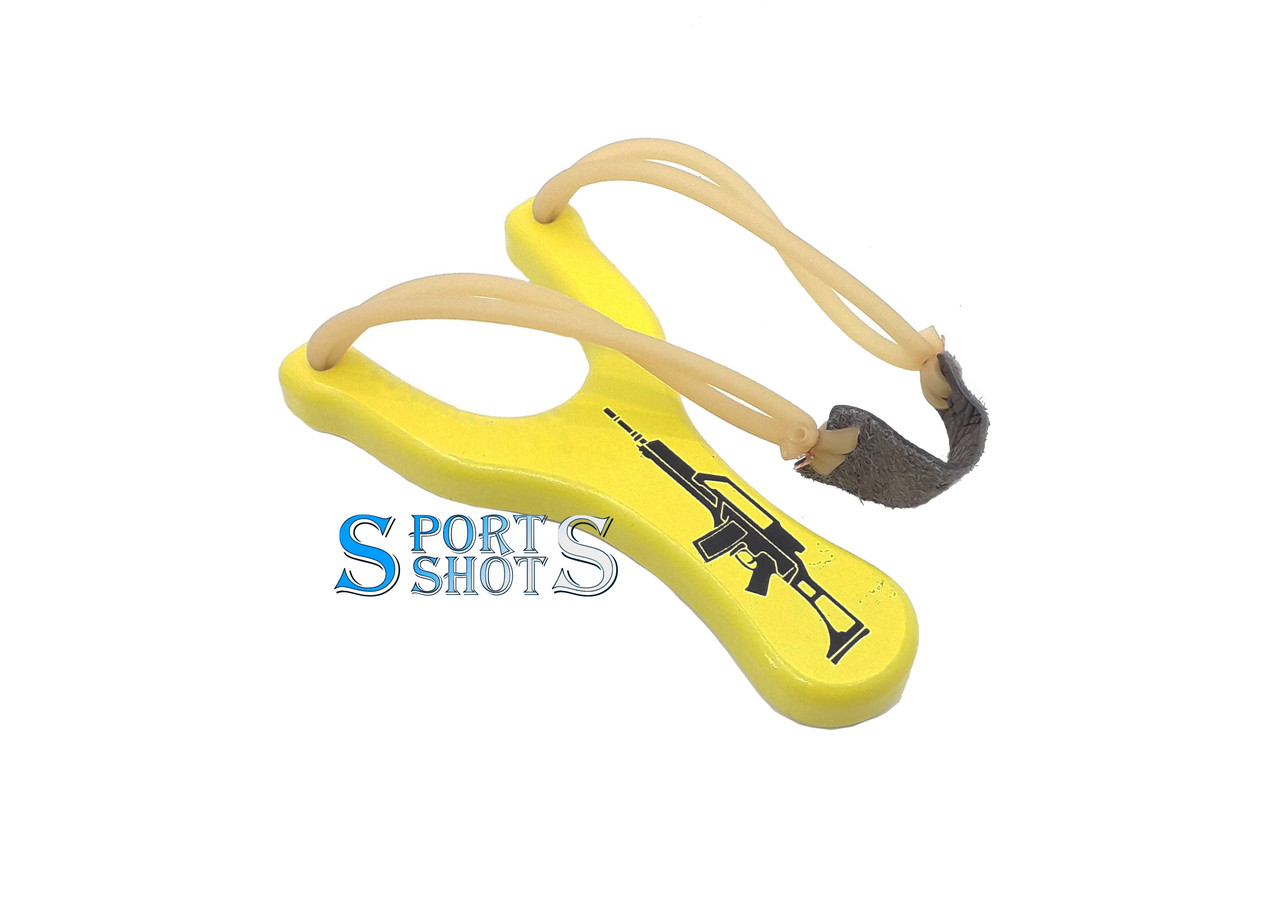 Рогатка 3070, подвійний джгут, h=140 мм, жовта, фото 1