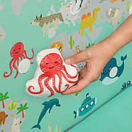 Манеж ігровий дитячий Lionelo Mille Plus Grey Green (складаний, матрац, сумка для зберігання) Сіро-зелений, фото 2