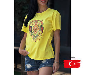 Жіноча футболка з бавовни"Identity" | Батал