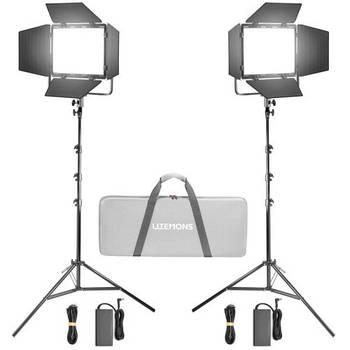 72W Набір постійного світлодіодного LED-світла / панель Godox Litemons LP400 2-Light Kit Bi-Color, автономні