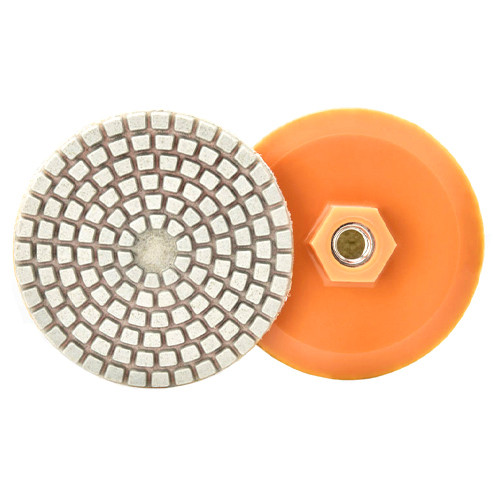 Диск алмазний полірувальний 80x3.5мм 150гріт M10 по каменю для болгарки КШМ