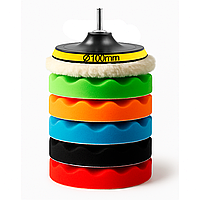 Набір полірувальних кіл RCS+ для авто зі шліфувальним диском 100мм