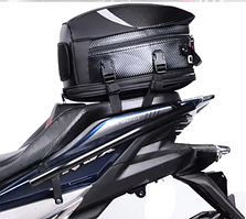 Міцна мотосумка на хвіст (заднє сидіння) під карбон RR9014 24х34х (21-26) см