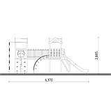 Дитячий комплекс DKA-005 Альпініст тривежевий з лазами, фото 3