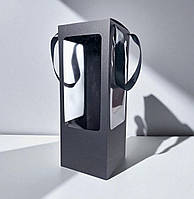 Коробка для подарунків, ляльок, іграшок (150х150х400мм.) чорна