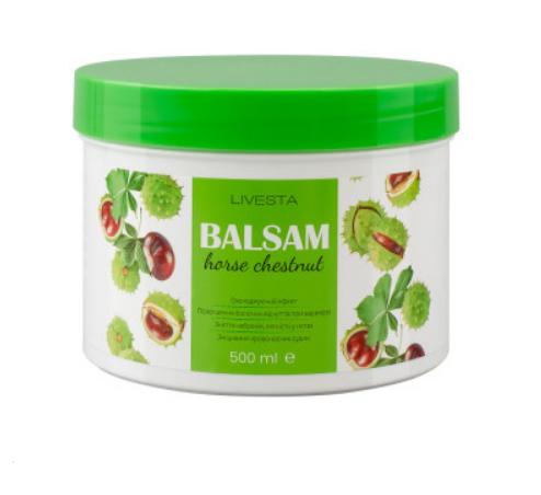 Бальзам з екстрактом кінського каштану LIVESTA, 500 мл. Діє система знижок!, фото 1