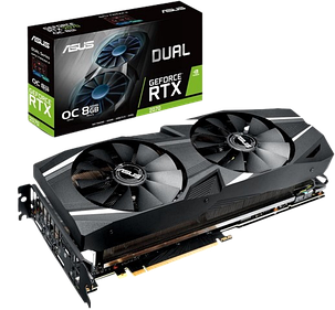 Відеокарта GeForce RTX 2070 8GB Asus Dual OC (DUAL-RTX2070-O8G) Б/В, фото 1