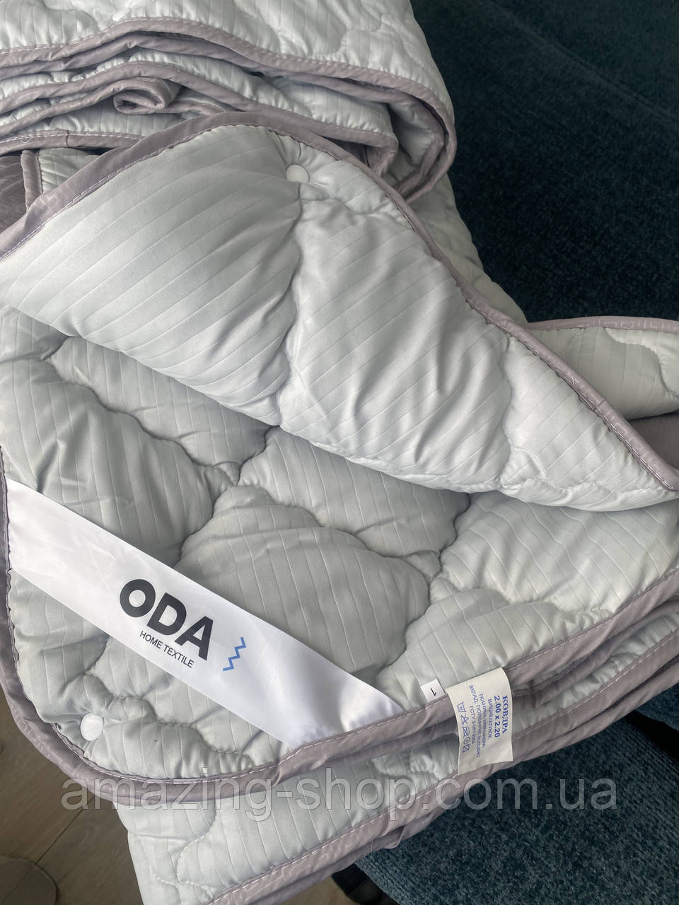 Ковдра зима-літо 4 сезони Розмір двуспальной 175х210 ОДА на кнопках стеганное 3 в 1, фото 1